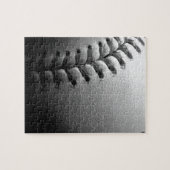 Black & White Close-up Baseball Legpuzzel (Horizontaal)