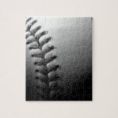 Black & White Close-up Baseball Legpuzzel (Verticaal)