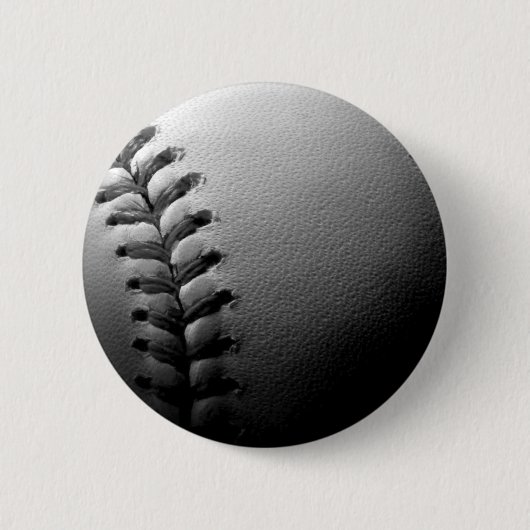 Black & White Close-up Baseball Ronde Button 5,7 Cm (Voorkant)