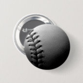 Black & White Close-up Baseball Ronde Button 5,7 Cm (Voorkant /achterkant)