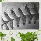 Black & White Close-up Baseball Theedoek (Gevouwen)