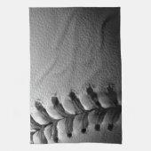 Black & White Close-up Baseball Theedoek (Verticaal)