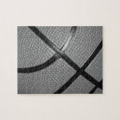Black & White Close-Up Basketball Legpuzzel (Horizontaal)