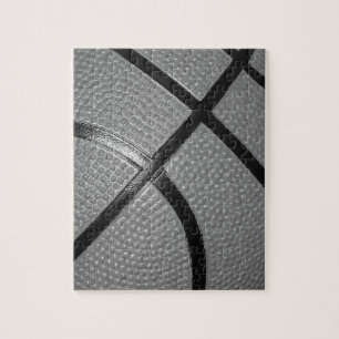 Black & White Close-Up Basketball Legpuzzel