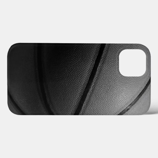 Black White Closeup Basketball Case-Mate iPhone Case (Achterkant (horizontaal))