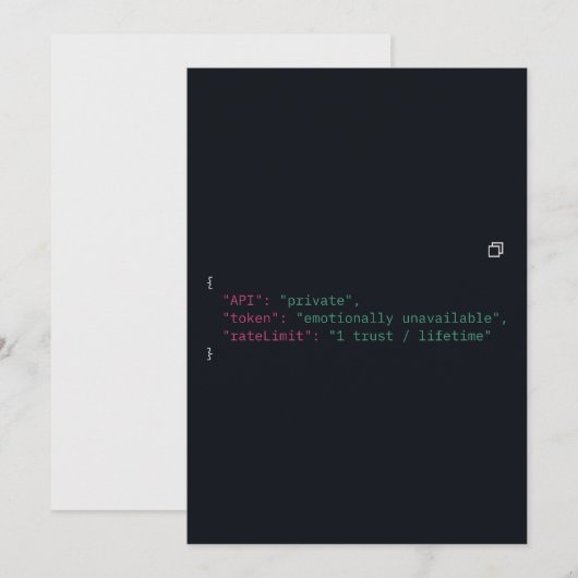 Black & White Coder Offerte Uitnodiging – Aanpasse (Voorkant / Achterkant)