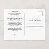 Black White College University Foto Afstuderen Uitnodiging Briefkaart (Achterkant)