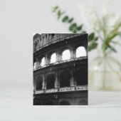 Black White Colosseum Roman Empire Briefkaart (Staand voorkant)