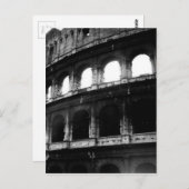 Black White Colosseum Roman Empire Briefkaart (Voorkant / Achterkant)