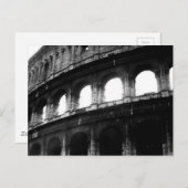 Black White Colosseum Roman Empire Briefkaart (Voorkant / Achterkant)