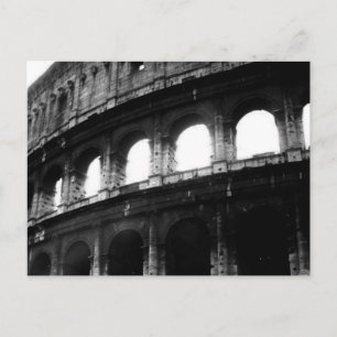 Black White Colosseum Roman Empire Briefkaart