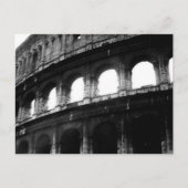 Black White Colosseum Roman Empire Briefkaart (Voorkant)