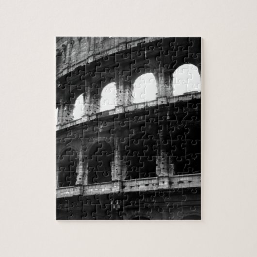 Black White Colosseum Roman Empire Legpuzzel (Verticaal)