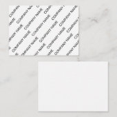 Black White Company Co Pattern Note Card Notitiekaartje (Voorkant / Achterkant)