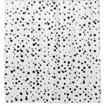 Black White Confetti Stip Pattern