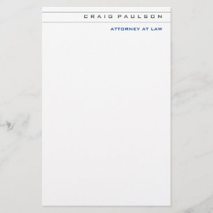 Black White Consultant Advocaat bij advocatuur Briefpapier