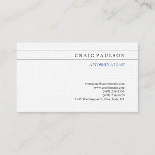 Black White Consultant Advocaat bij advocatuur Visitekaartje