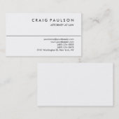 Black White Consultant Attorney Visitekaartje (Voorkant / Achterkant)