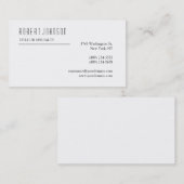 Black White Consultant Visitekaartje (Voorkant / Achterkant)