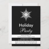 Black & White Corporate Holiday Party uitnodigen Kaart (Voorkant)
