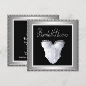 Black White Corset Vrijgezellenfeest Kaart (Voorkant / Achterkant)