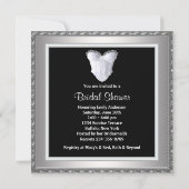 Black White Corset Vrijgezellenfeest Kaart (Achterkant)