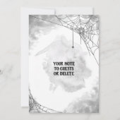 Black & White Costume Halloween Birthday Party Kaart (Achterkant)