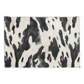 Black White Cow Print Animal Farm Kussensloop (Achterkant-Rechts)
