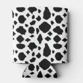 Black White Cow Print Pattern Trendy Modern  Blikjeskoeler (Achterkant)