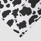 Black White Cow Spots Farm Animal Decoupage Tissuepapier (Detail)