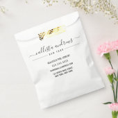 Black White Cursive Craft Business Packaging Bedankzakje (Gezegeld)