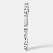 Black & White Custom Cat Photo and Name Case-Mate iPhone Case (Achterkant / Rechts)