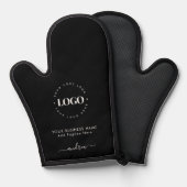 Black White Custom Logo Business Professional Ovenwant (Voorkant / Achterkant)