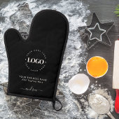 Black White Custom Logo Business Professional Ovenwant