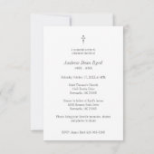 Black & White Custom Photo for Funeral Service Notitiekaartje (Achterkant)