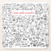 Black & White Cutest Kartonnen Onderzetters (Voorkant)