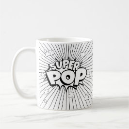 Black & White D.I.Y. SUPER POP Comic Book Pop Art  Koffiemok