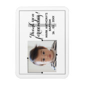 Black+White DANK JE VOOR HET KOMEN! Baptisme Magne Magneet (Verticaal)