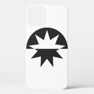 Black White Deco Star Sunburst Case-Mate iPhone Case