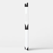 Black White Deco Star Sunburst Case-Mate iPhone Case (Achterkant / Rechts)