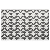 Black White Deco Star Sunburst Stof (Fat Quarter)