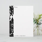 Black & White Designer Zakelijk briefhoofd (Staand voorkant)