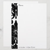 Black & White Designer Zakelijk briefhoofd Ontwerp (Voorkant / Achterkant)