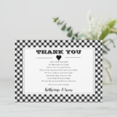 Black | White Diagonal Buffalo Cheques Bedankt (Staand voorkant)