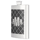 Black White Diamond Monogrammed Heupfles (Links)