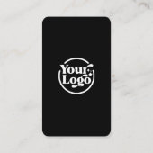 Black White Digital Connect QR-code voor sociale m Visitekaartje (Achterkant)