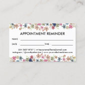 Black White Dog Walker Benoeming Visitekaartje (Achterkant)