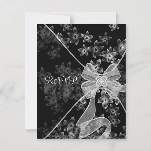Black White Dogwood RSVP (Voorkant)