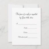 Black White Dogwood RSVP (Achterkant)