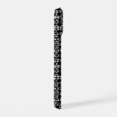 Black & White Doodle Pattern Case – Bold Ab iPhone 15 Case (Rechterkant)